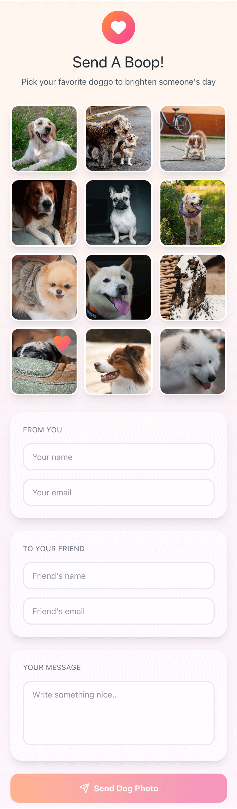 Send a Boop mobile